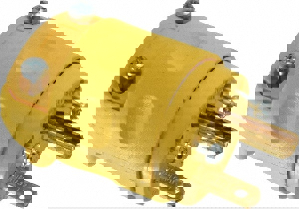 Straight Blade Plug: Residential, 6-15P, 250VAC, Yellow